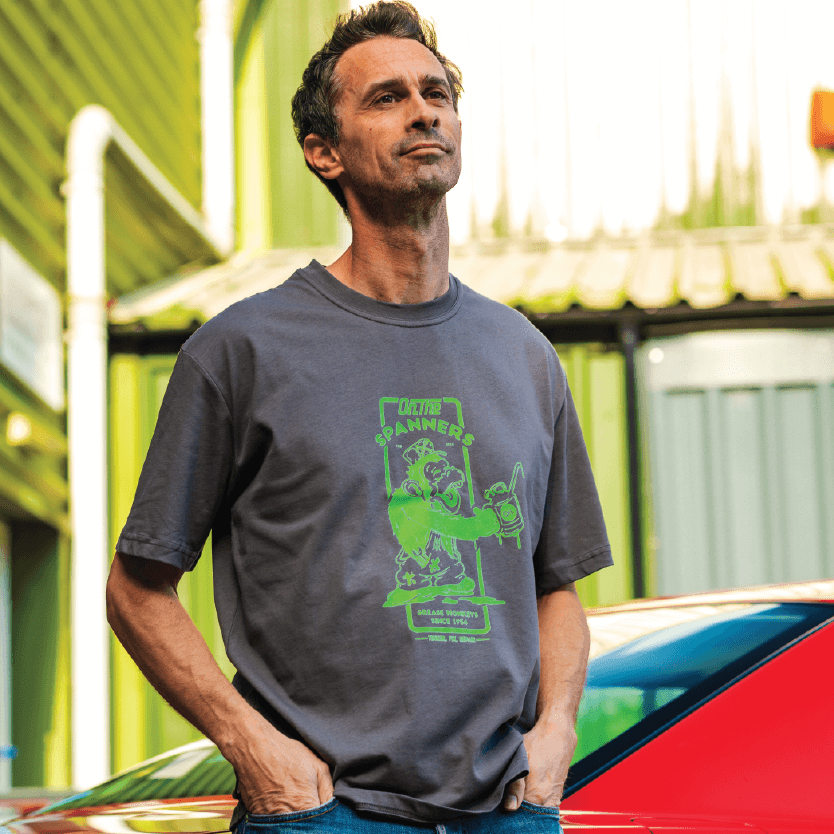 Grease Monkey Tee in Bone - Image 3