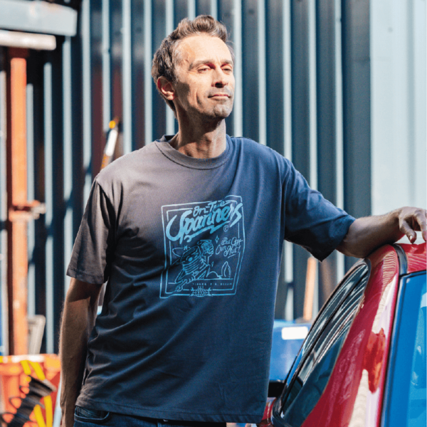 On the spanners and off our nut tee shirt! Because we’re all a little crazy. M, L, XL or 2XL. Gifts for him.