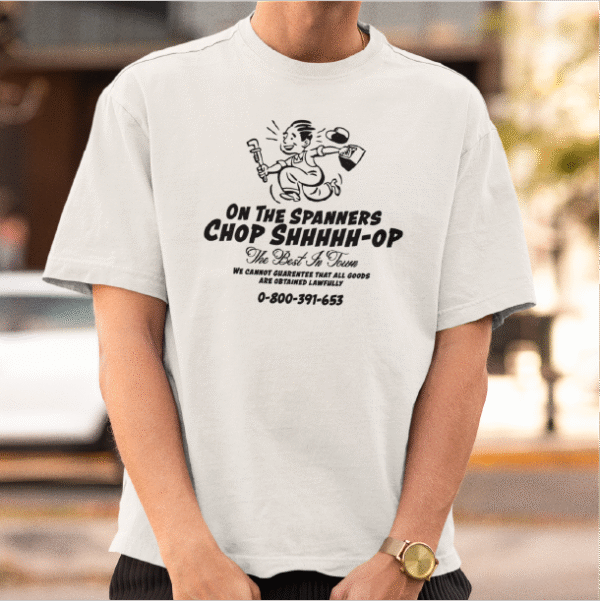 Chop Shop Tee in Bone